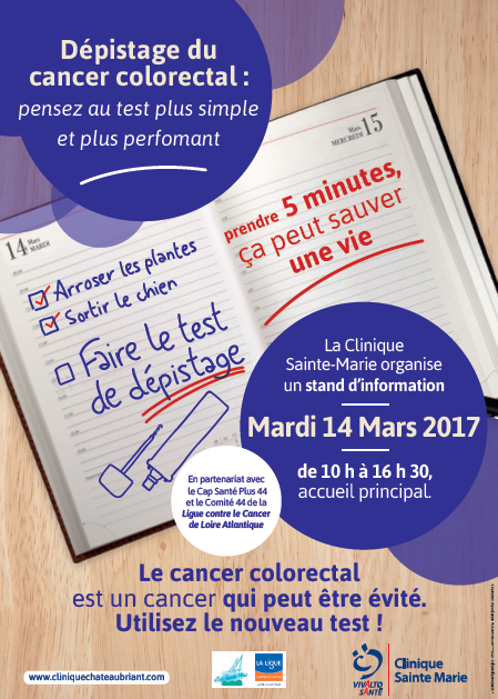 Mars bleu : une journée de sensibilisation sur le dépistage du cancer colorectal à la Clinique Sainte-Marie